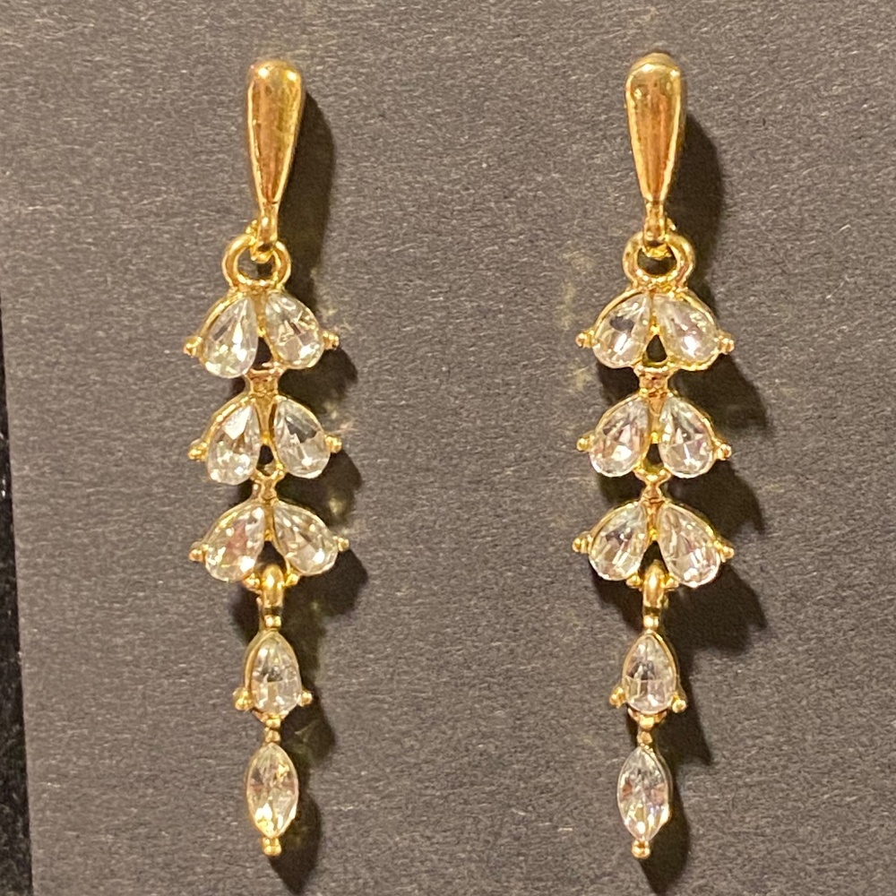 Cubic Zirconia Teardrop Earrings